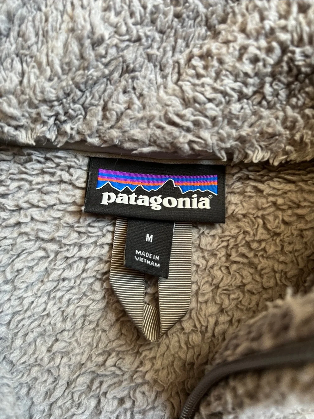 Patagonia Los Gatos Women's Fleece Quarter-Zip Pullover Light Gray medium